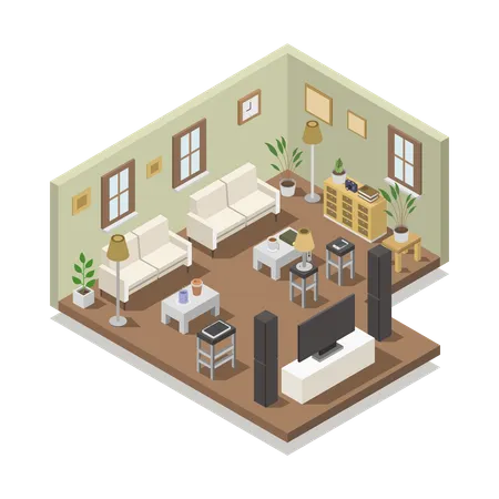 Living Room  Illustration