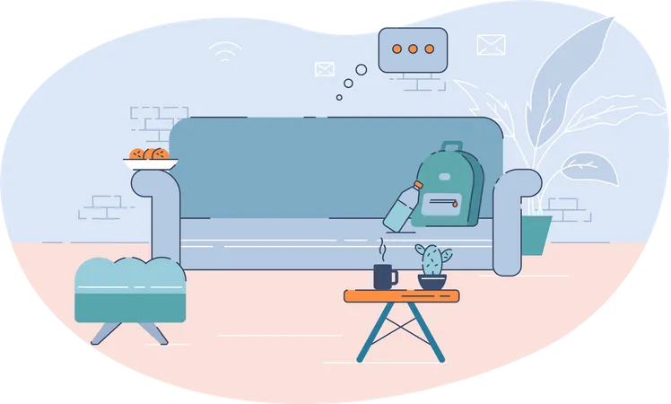 Living room  Illustration