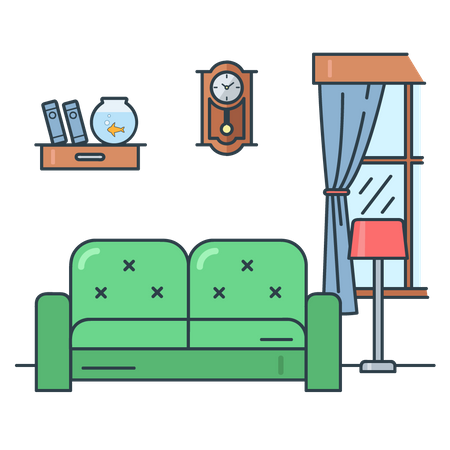 Living room  Illustration