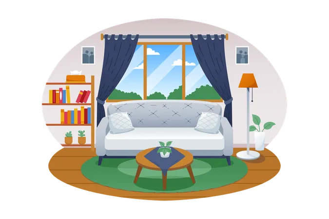 Living Room  Illustration