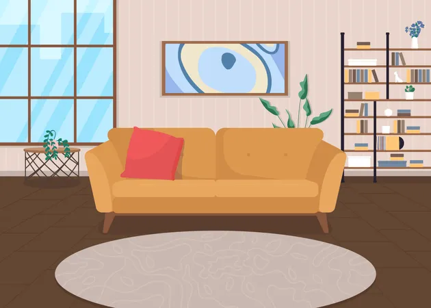 Living room  Illustration