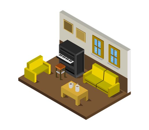 Living room  Illustration