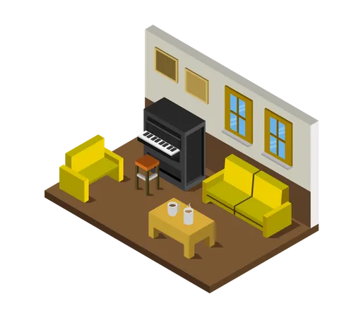 Living room  Illustration