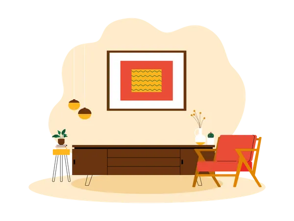 Living room  Illustration