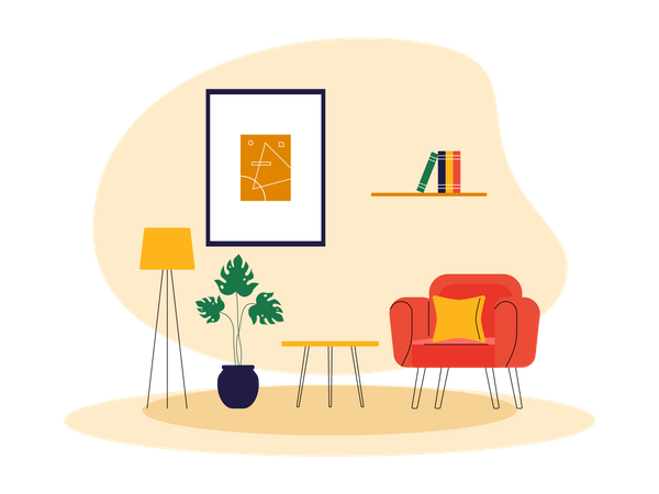 Living room  Illustration