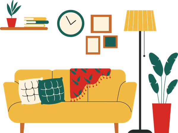 Living Room  Illustration