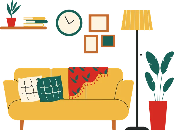 Living Room  Illustration