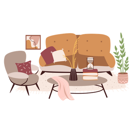 Living room  Illustration