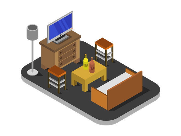 Living Room  Illustration