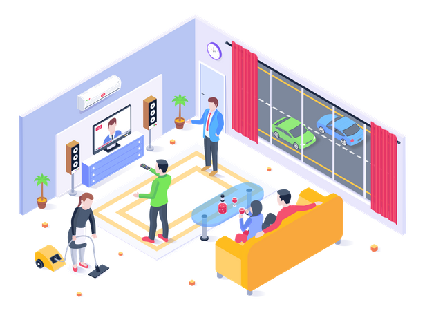 Living Room  Illustration