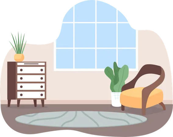 Living room space  Illustration