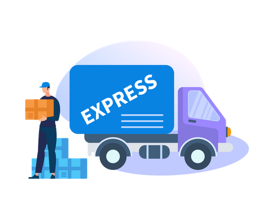 Livraison express  Illustration