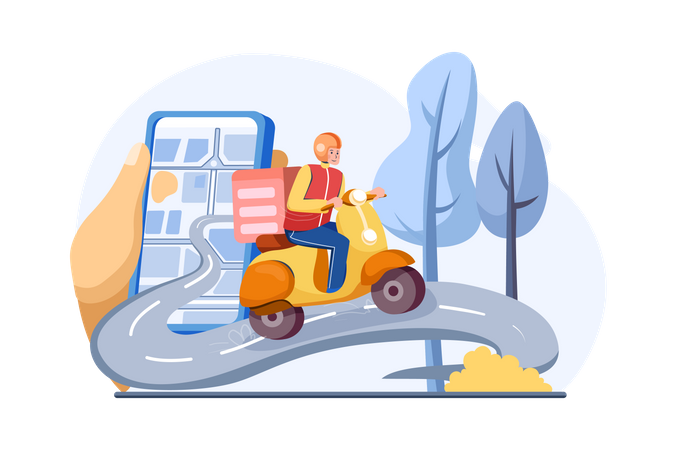 Livraison express  Illustration