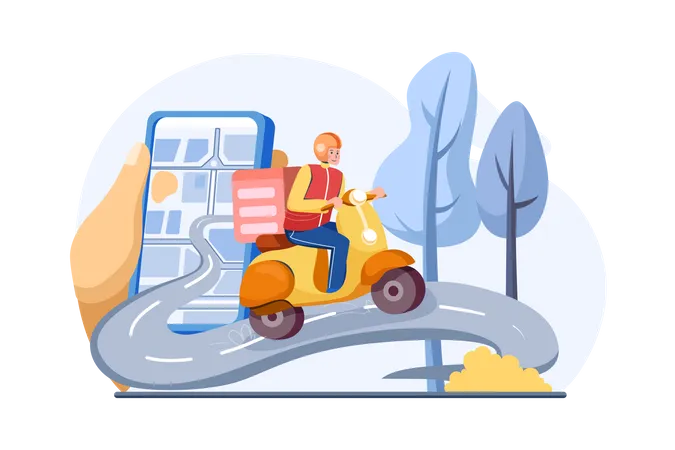 Livraison express  Illustration