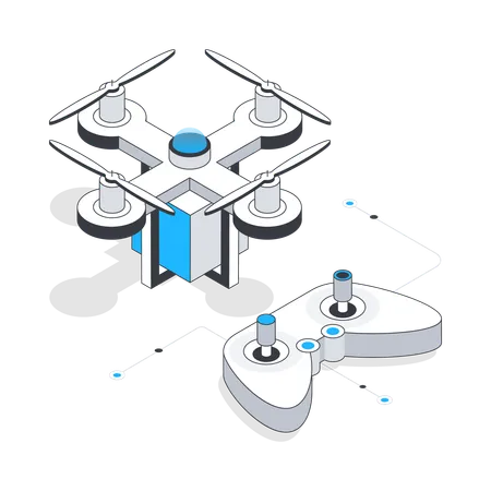 Livraison par drone  Illustration