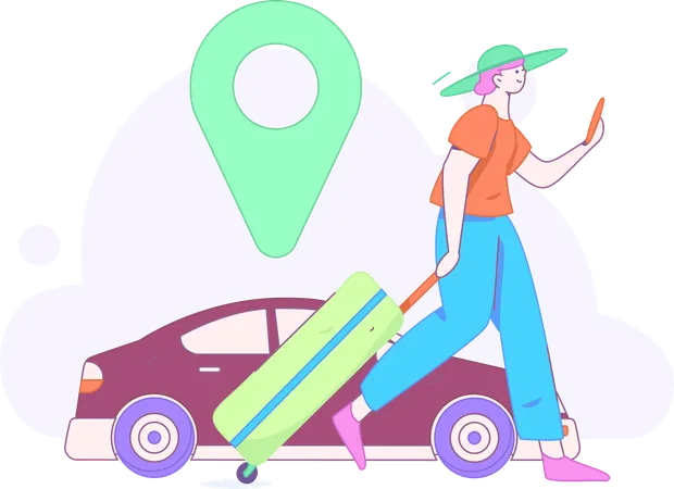 Réserver un taxi  Illustration