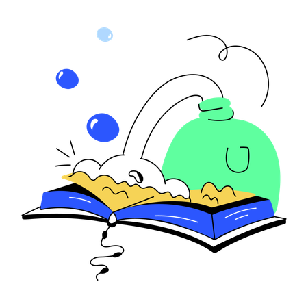 Livre de chimie  Illustration