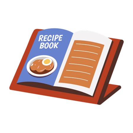 Livre de recettes  Illustration