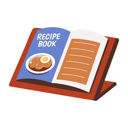 Livre de recettes  Illustration