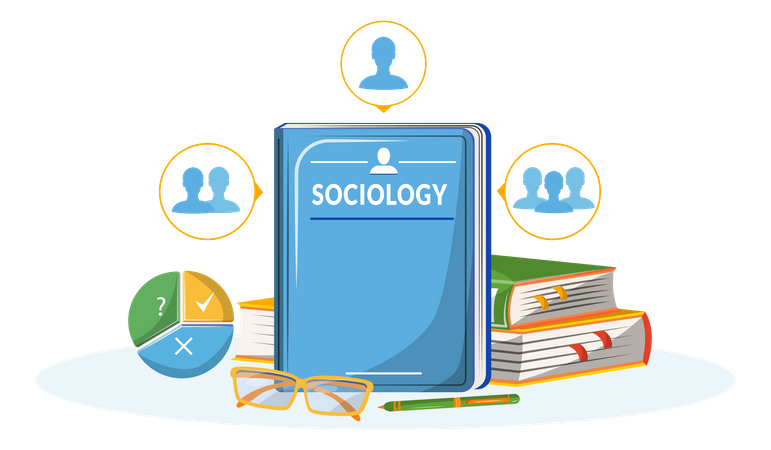 Livre de sociologie  Illustration