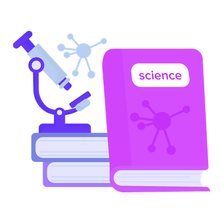 Livre de science  Illustration