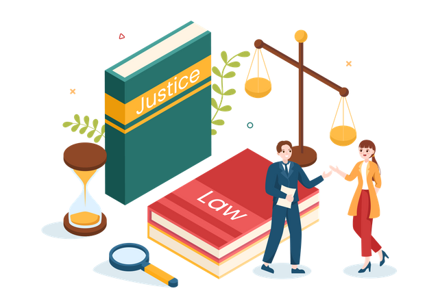 Livres de droit juridique  Illustration