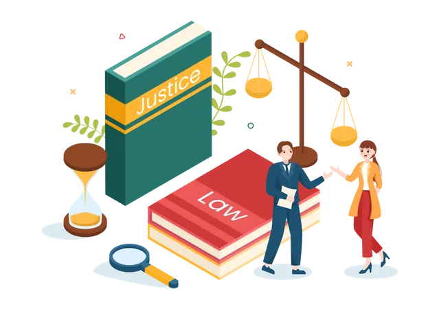 Livres de droit juridique  Illustration