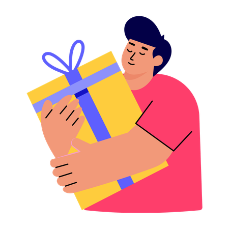 Le livreur a reçu le colis  Illustration