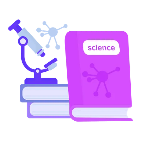 Livro de ciências  Ilustração