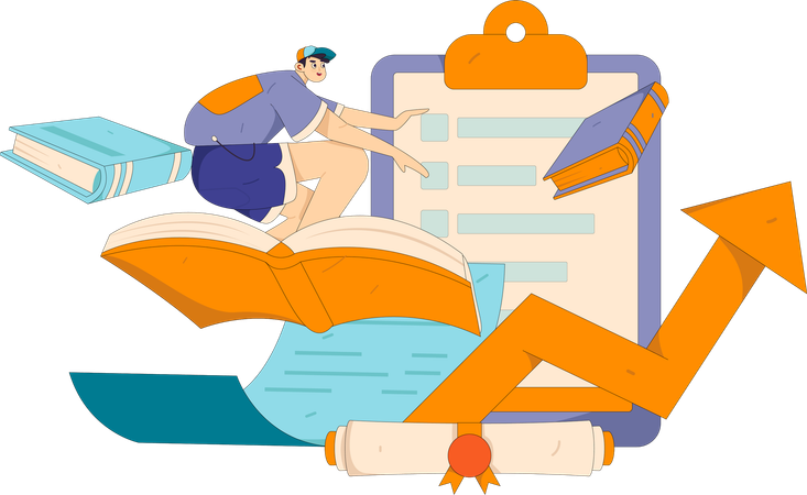 Livro de leitura do aluno para exame  Ilustração