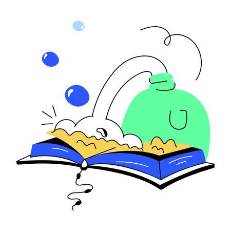 Livro de química  Ilustração