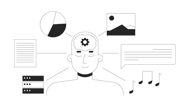LLM training datasets  Illustration