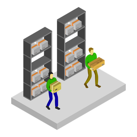 Loading area  Illustration