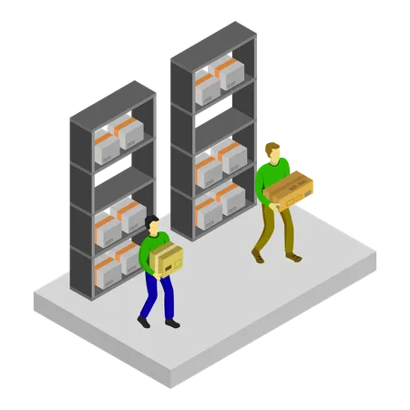 Loading area  Illustration