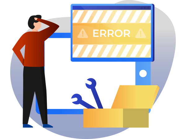 Loading Error  Illustration