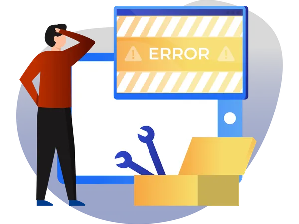 Loading Error  Illustration