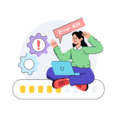 Loading Error  Illustration