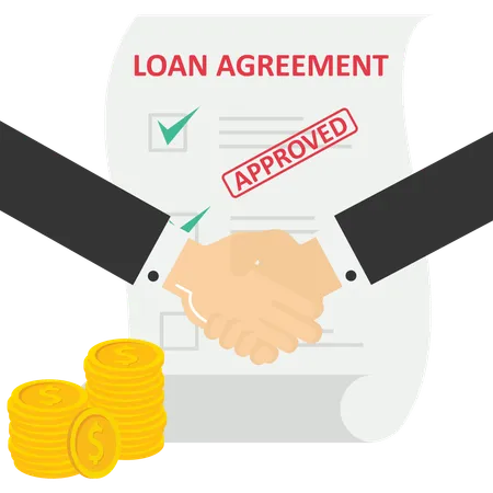 Loan Agreement From Bank  Illustration