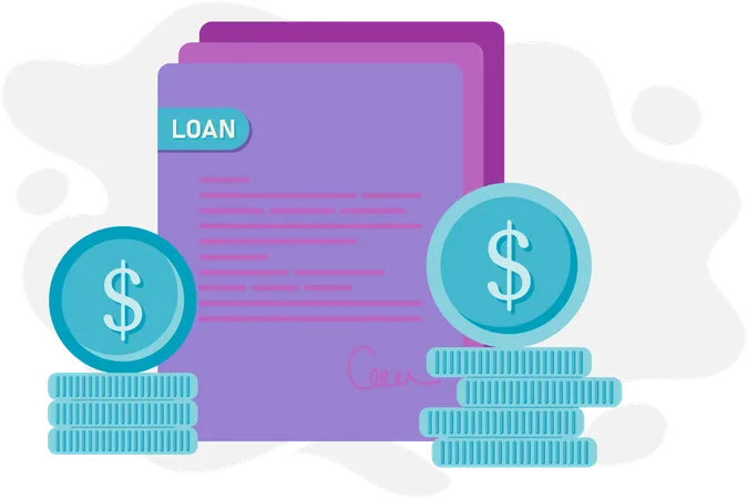 Loan agreement Paper  Illustration