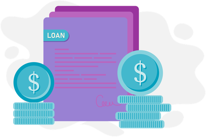 Loan agreement Paper  Illustration