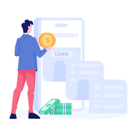 Loan app  Illustration