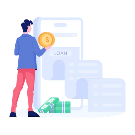 Loan app  Illustration