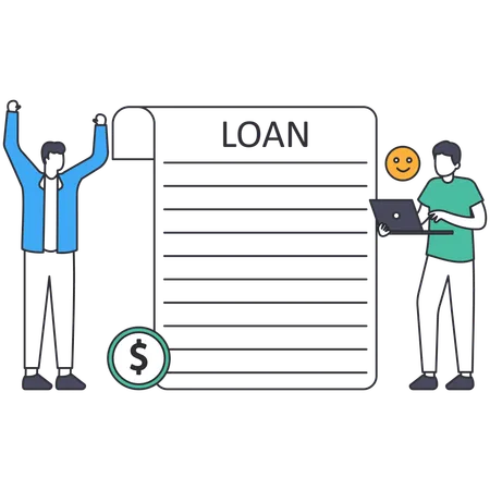 Loan Approved  Illustration