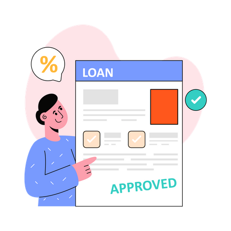 Loan Approved  Illustration