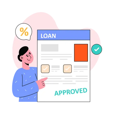 Loan Approved  Illustration