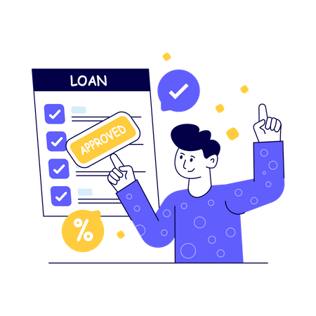 Loan Approved  Illustration