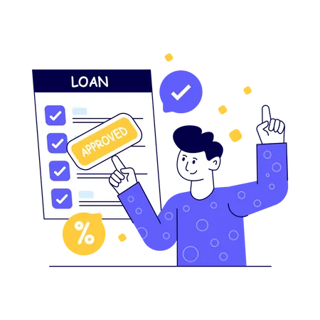 Loan Approved  Illustration