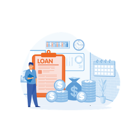 Loan disbursement  Illustration