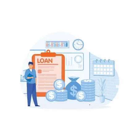 Loan disbursement  Illustration