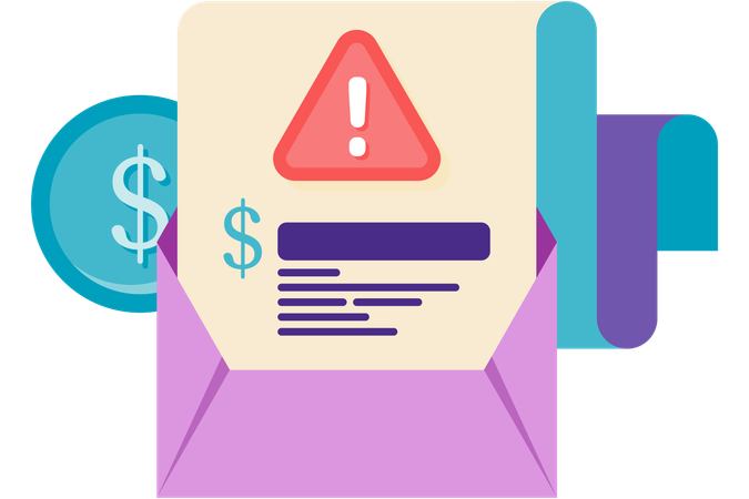 Loan email  Illustration